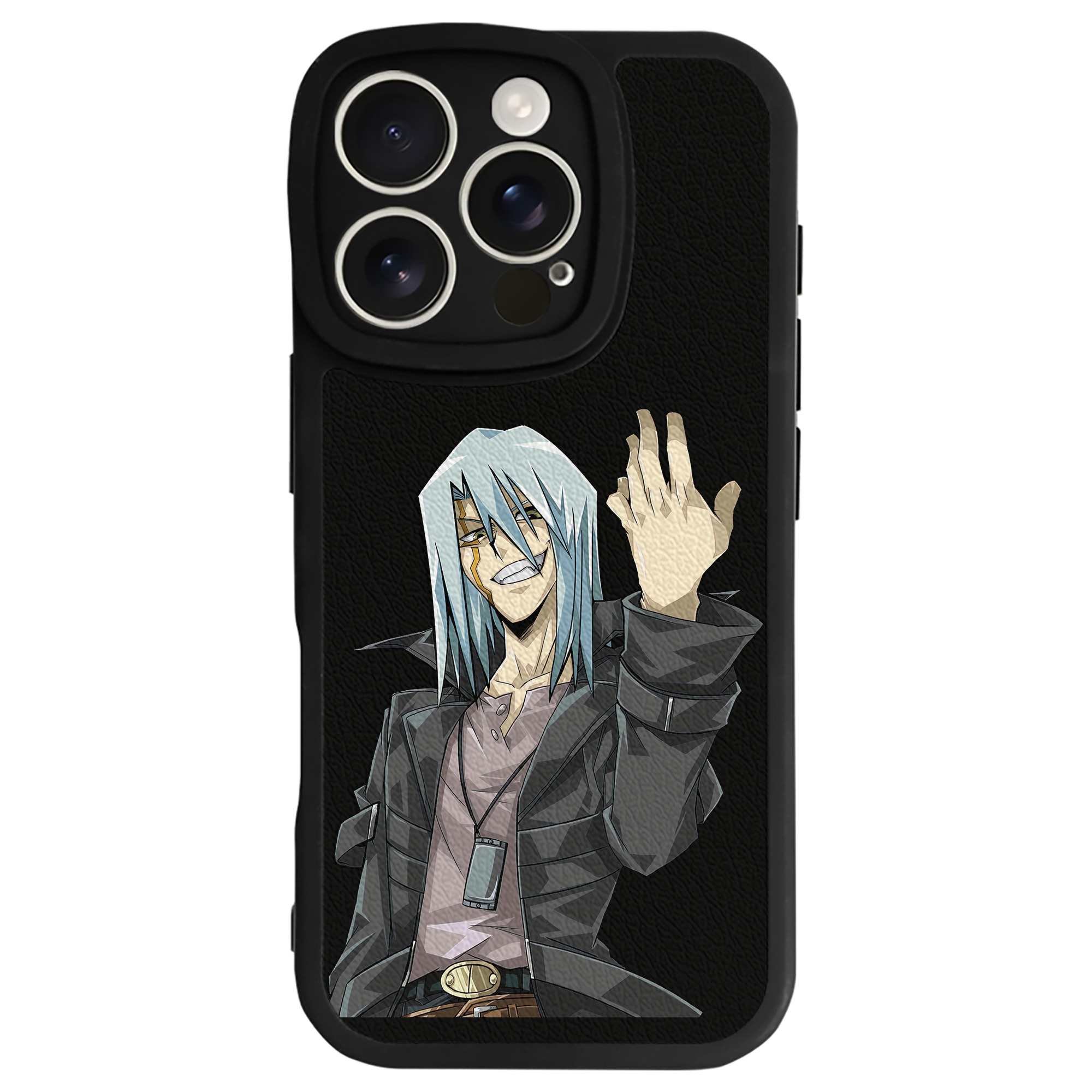 （画像用） 遊☆戯☆王 Yu-Gi-Oh! 【iPhone 16シリーズ対応】シリコンスマホケース（レザー調） 材質：シリコン